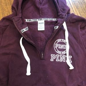 PINK quarter zip sweatshirt